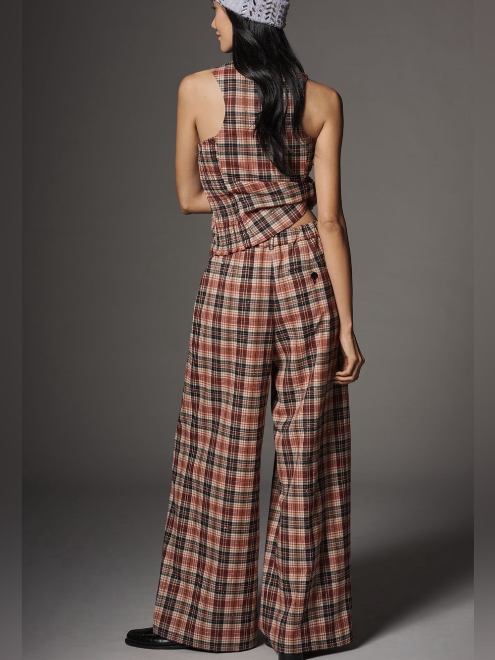 NWT! Anthropologie The Avery Sparkle Pleated Wide-Leg Trousers by Maeve 🏠 - Picture 2 of 7